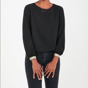 Stella and Dot Soirée Top in Black Size Large